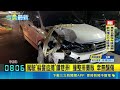 心虛? 休旅車見到警車落跑 橫掃市場攤販逃逸 駕駛"躲警追捕"鑽巷弄! 撞整排攤販 幸無釀傷｜三立新聞LIVE