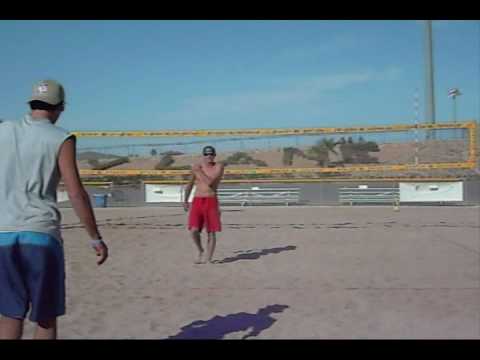 Beach volleyball match - Kuchar/Brown vs. Higgins/Mariano