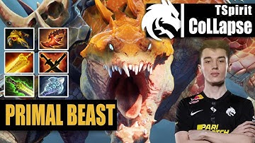 Primal Beast Offlane | TSpirit.CoLLapse | COLLAPSE META SUPER TANK BUILD | 7.31b Gameplay Highlights