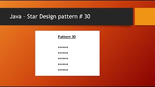 Java star pattern #1 - English