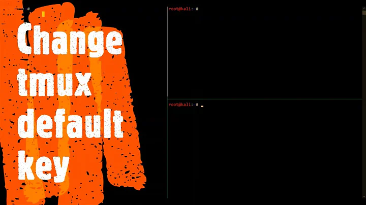 Tmux Terminal : How To Change Tmux Default Prefix Key