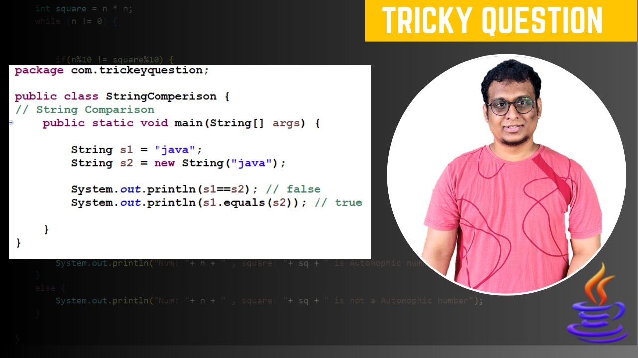 Tricky Boolean Check in Java | String == vs equals() Explained with ...
