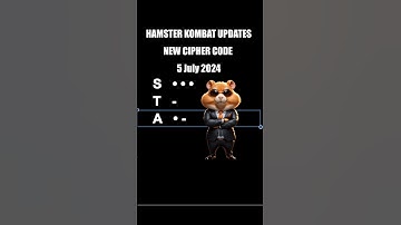 5 july Hamster kombat daily cipher code #crypto #hamsterkombat #dailycipher #cipher