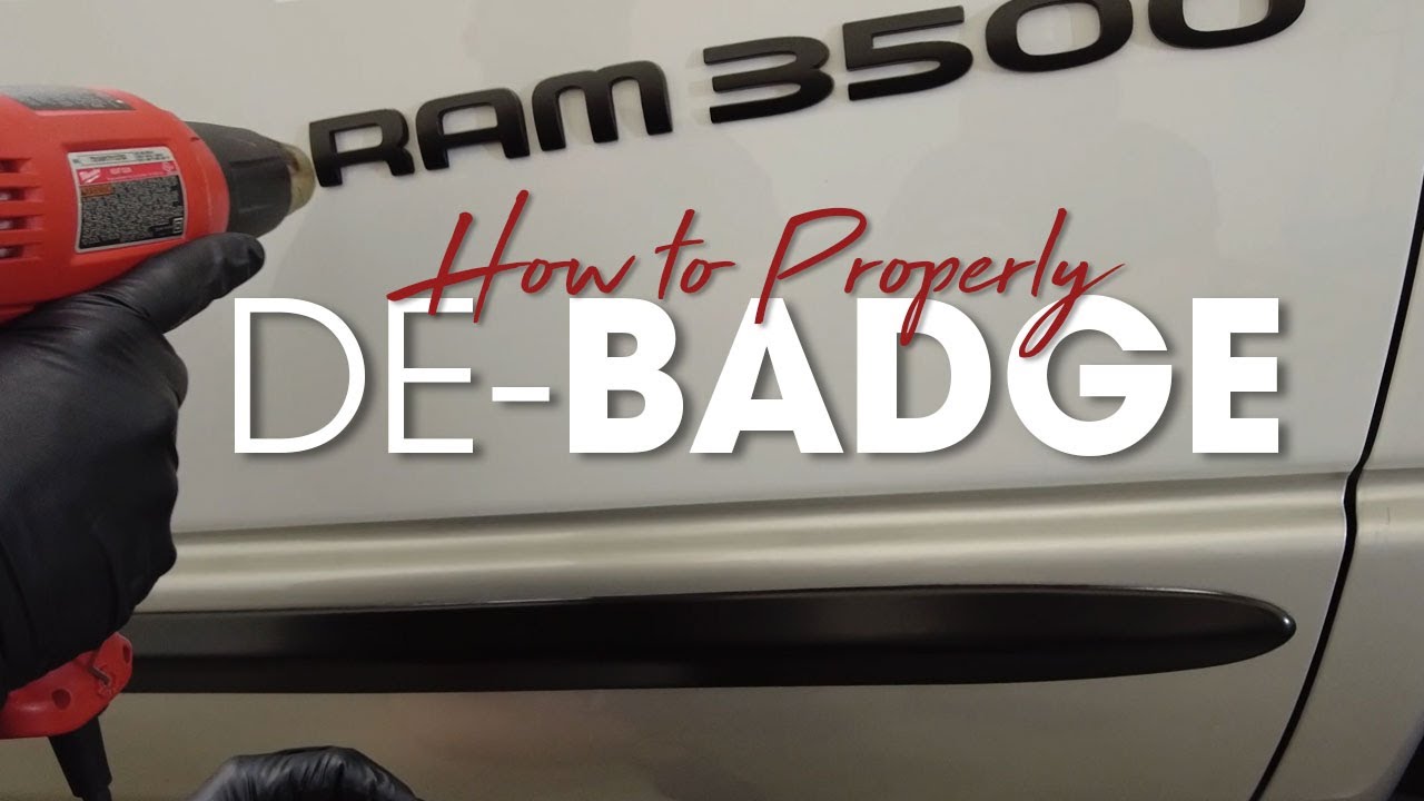 How to Properly remove the vehicle badges without damaging paint