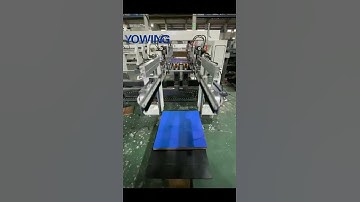 Four rows multi rows boring drilling machine with auto feeding and auto discharging function