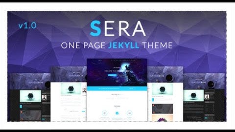 Sera - OnePage Multi-Purpose Jekyll Theme by gleesik | ThemeForest Download