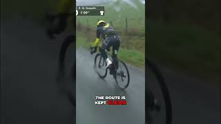 Juan Ayuso Crashes In Rainy Paris-Nice Stage