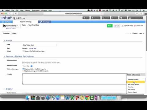 QuickBase Formula Language