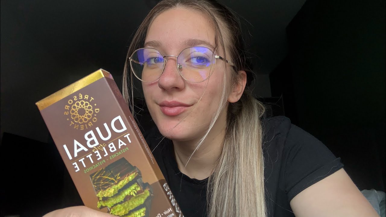 ASMR FR - dégustation chocolat de dubai 🍫