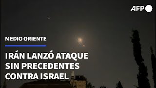 Irán lanza un ataque sin precedentes contra Israel | AFP