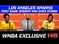 Nneka Ogwumike, Chelsea Gray, Derek Fisher Post Game Press Conference LA Sparks Win over Storm