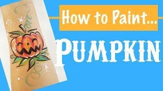 How to Face Paint a Pumpkin Tutorial!