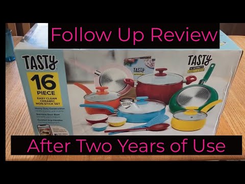 Tasty 16 Piece Easy Clean Ceramic Non-Stick Set - Follow Up Review AFTER 2  YEARS of use 