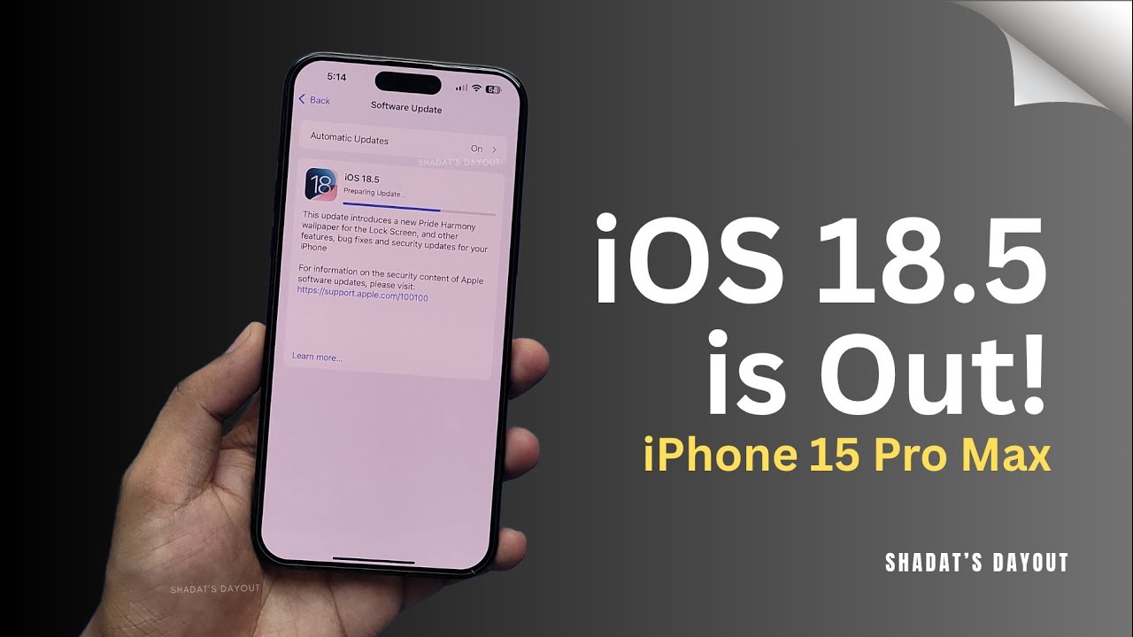 iphone 15 pro ios 18.5