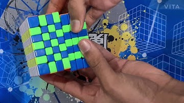 7x7 pattern | Checkered pattern on big cube | First short