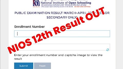 🔴LIVE - NIOS RESULT 2022|nios april result 2022|nios results|nios 12th result|nios result 2022