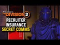 The division 2 all recruiter insurance comms puzzles  solutions