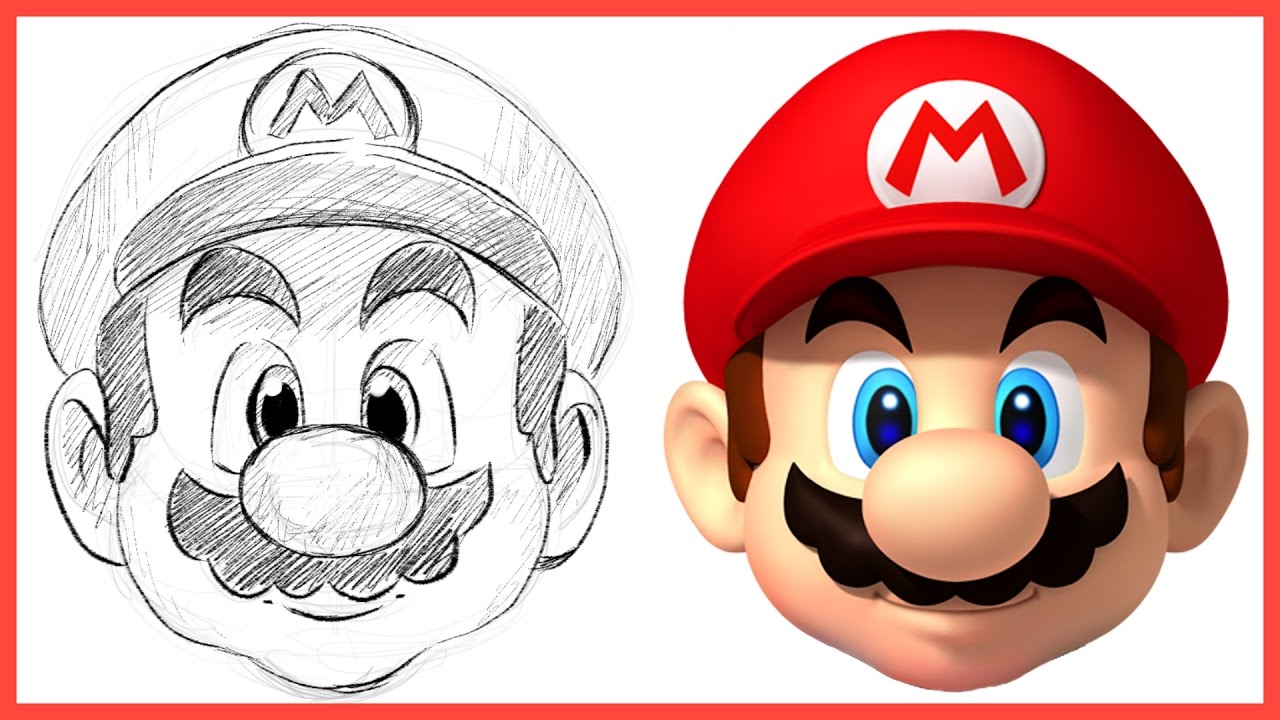 HOW TO DRAW MARIO FROM SUPER MARIO WORLD - YouTube.