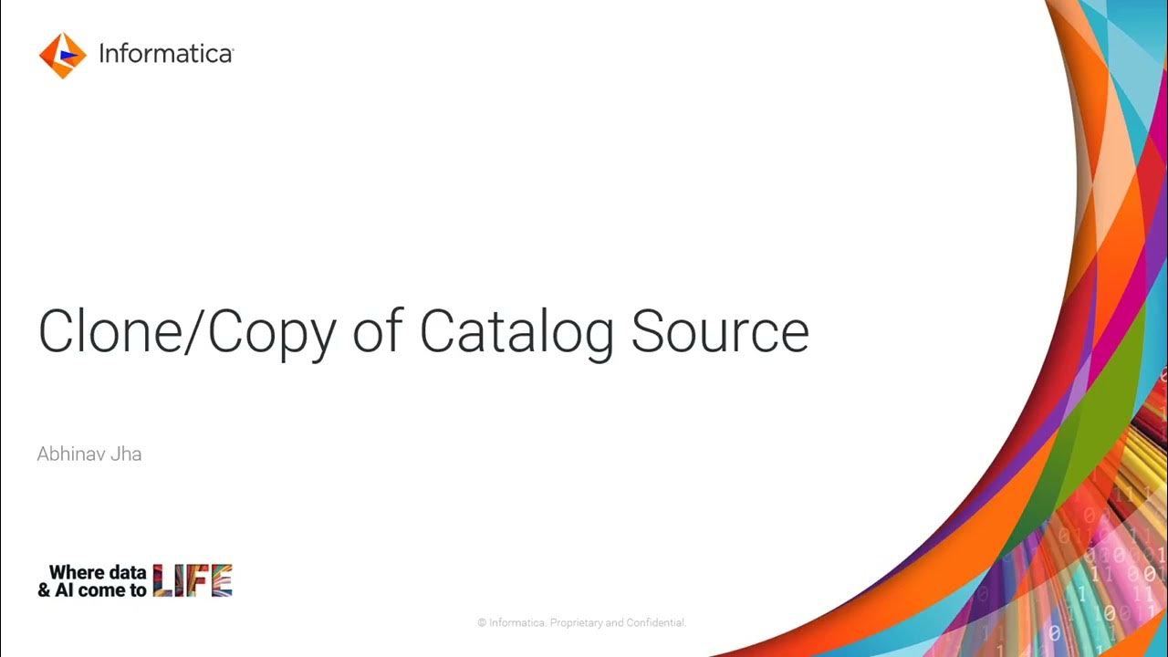 How to Clone/Copy Catalog Source in CDGC YouTube