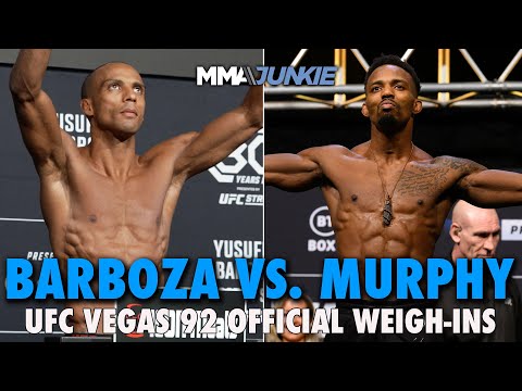 ? UFC Fight Night 241: Barboza vs. Murphy Weigh-In Live Stream | Fri. @ 12 p.m. ET