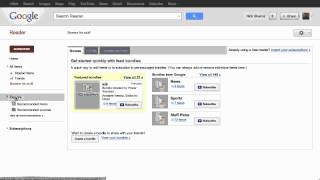 Google Reader Interface | Google Plus Coach