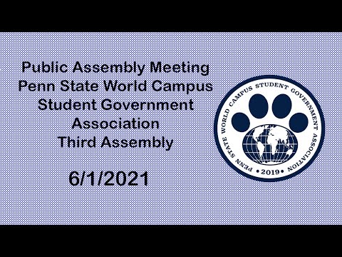 6/1/2021 Public Assembly Meeting PSU WCSGA