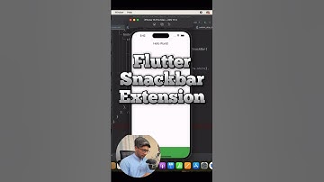 Flutter Snackbar Extension #flutter #dart #tips #tricks #snackbarbar