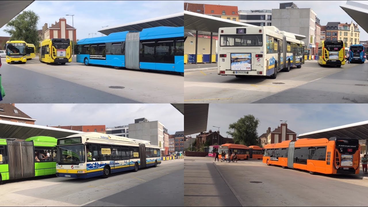 Navettes éTER et bus : Urbanway, Agora, Crealis en gare de Dunkerque | Dk’Bus Marine