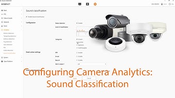 Configuring Camera Analytics: Sound Classification