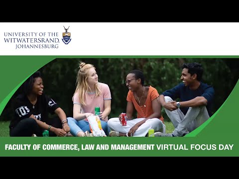 Faculty of Commerce, Law, and Management - Virtual Focus Day 2020