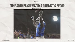 Duke Beats Clemson - Duke Football Week One: A DSB Cinematic Recap