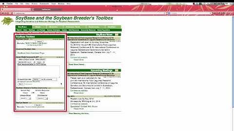How to quickly bring up a genetic or genomic map at SoyBase
