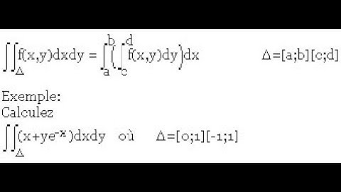 Les intégrales doubles (Vid 1)