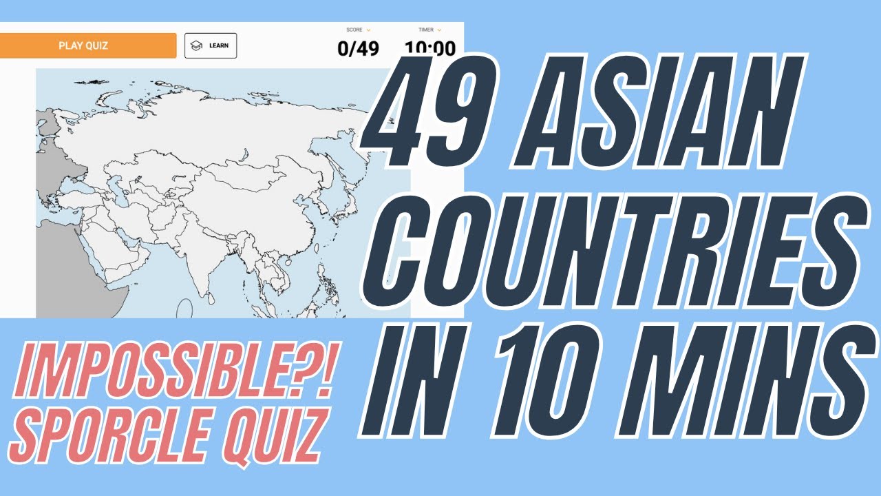  can i name all 49 asian countries sporcle geography challenge