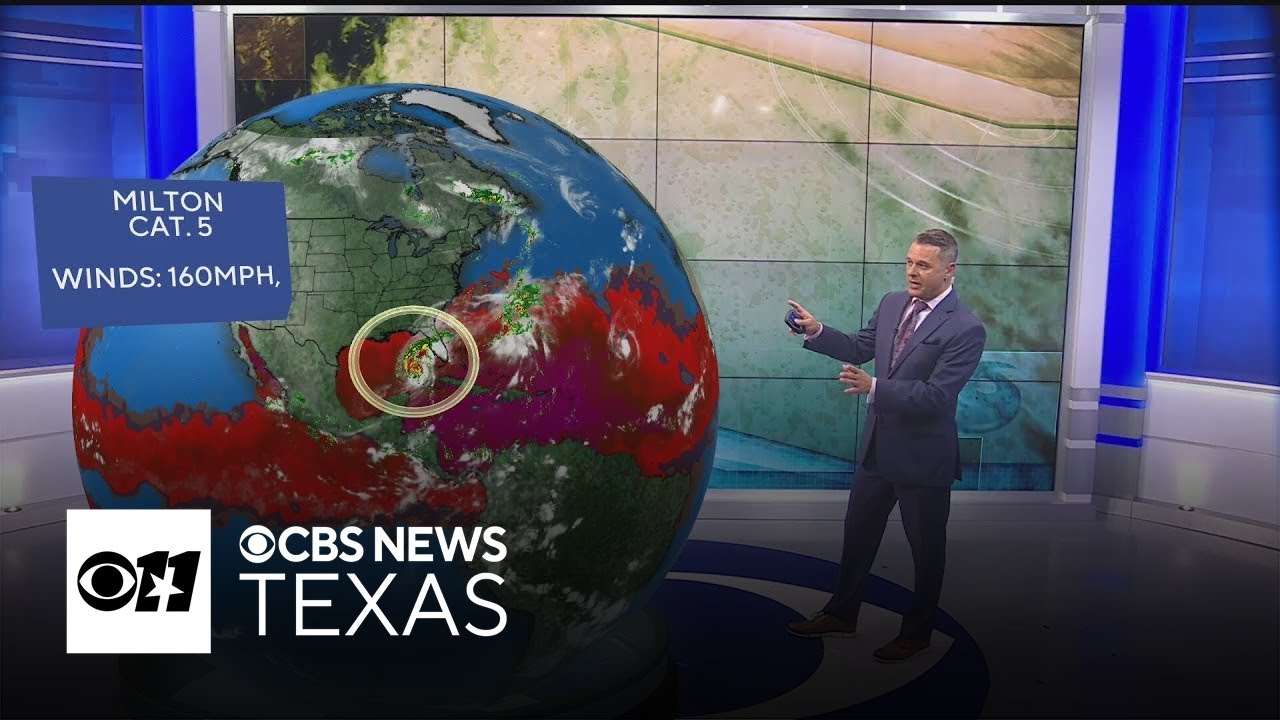 Hurricane Milton churns in Gulf, remains Category 5 storm - YouTube