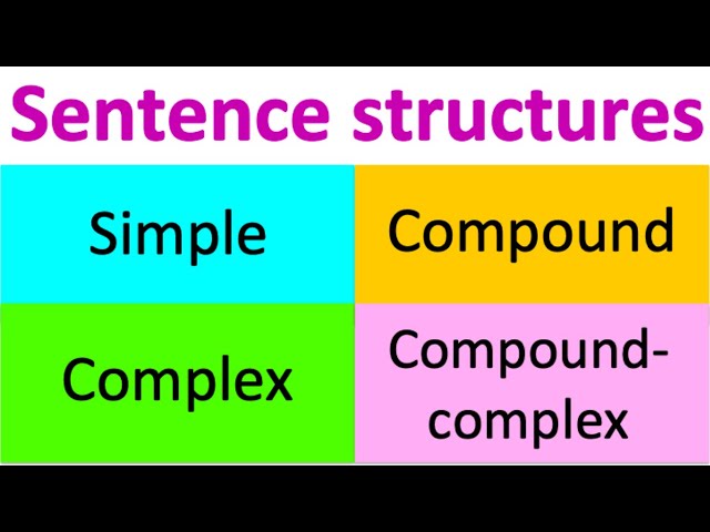 variety of sentence structures