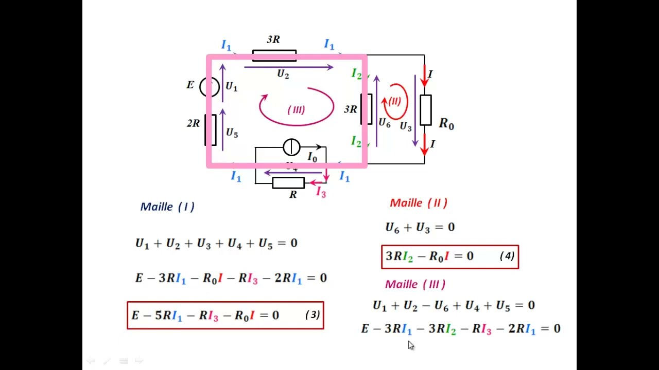 Exercice corrigé d'électrocinétique : Lois de Kirchhoff