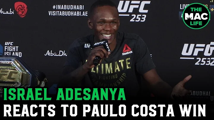 Israel Adesanya on Paulo Costa win; Talks “interaction” with Costa’s coach post-fight