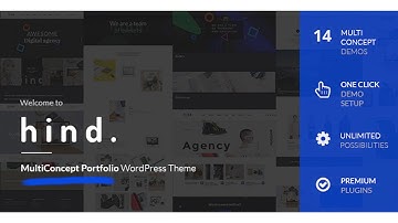 Hind - Multi-Concept Portfolio WordPress Theme | Themeforest Website Templates and Themes
