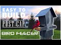 Heavy Metal Bird Feeder | Simple Fence Post Cap