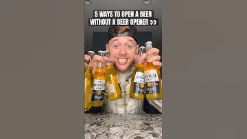 How to open a Beer without a Beer opener ! 👀🍻