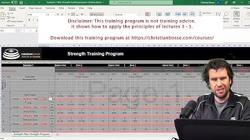 Maximum Strength Training Program I Strength Training Lecture 6 - Christian Bosse