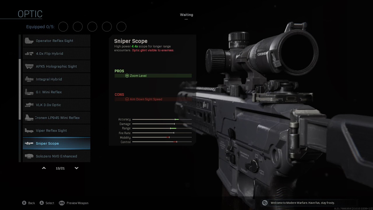 Call of Duty Modern Warfare: All Attachments For M13 in Gunsmith (No Commentary)
