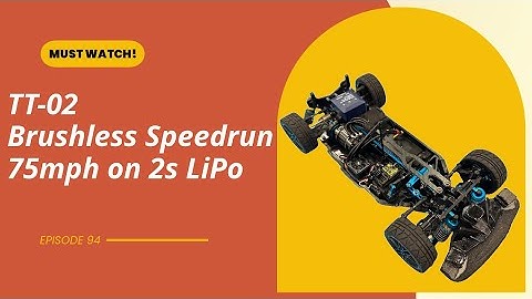 Poorboys RC TT-02 Speedrun Brushless 75mph on 2s LiPo