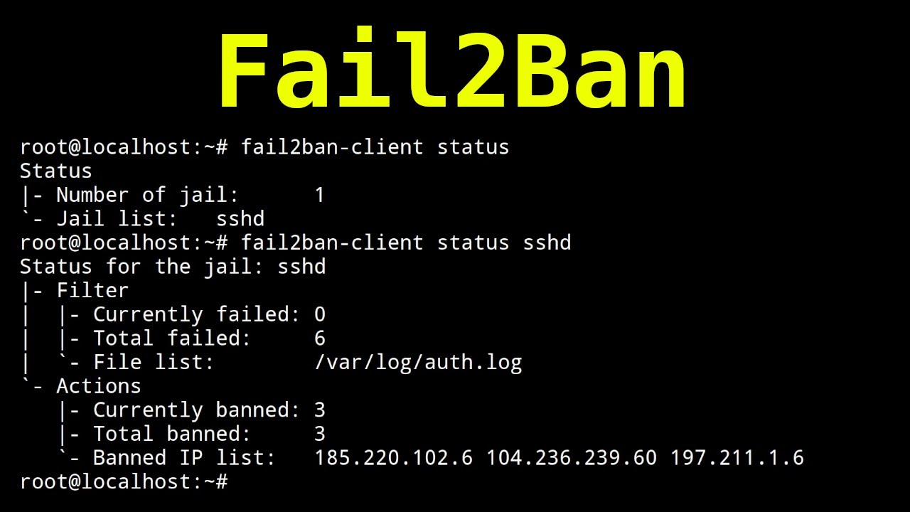 SSH Brute Force Protection With Fail2Ban - YouTube