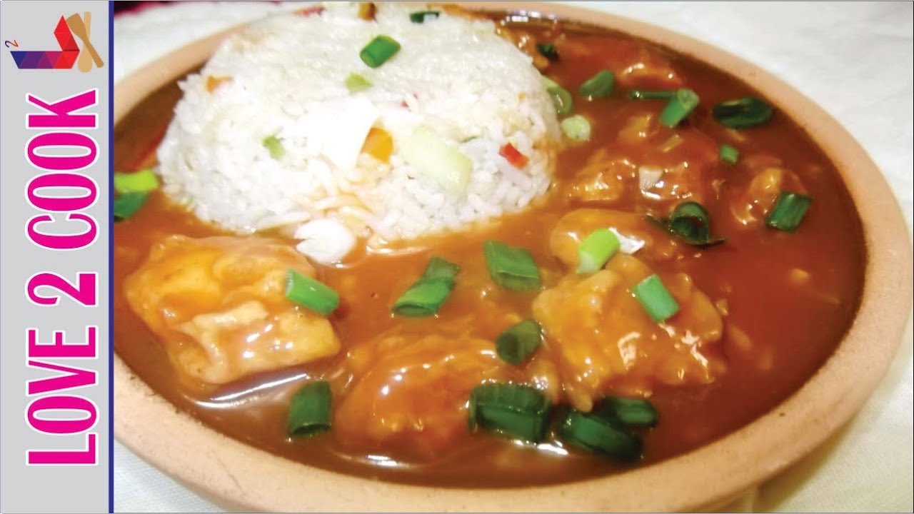 First Time Chicken Manchurian & Vegetable Rice-Chinese Chicken Recipe-Sweet & Sour Chicken vlogs in spanish