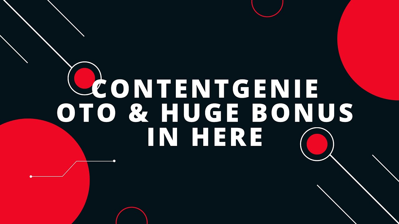 ContentGenie OTO - ContentGenie OTOs - Bundle Content Genie OTO