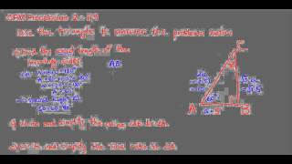 CPM Precalculus 2-119 - A special right triangle