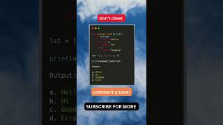 Python quiz day 13 || Mixer Learn || #pythonquiz ,  #python , #pythonprogramming ,  #coding , #coder