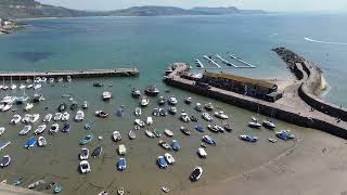 Lyme Regis Beach Cinematic, West Dorset DJI Mini 3, Lovely sunny day, mild breeze.